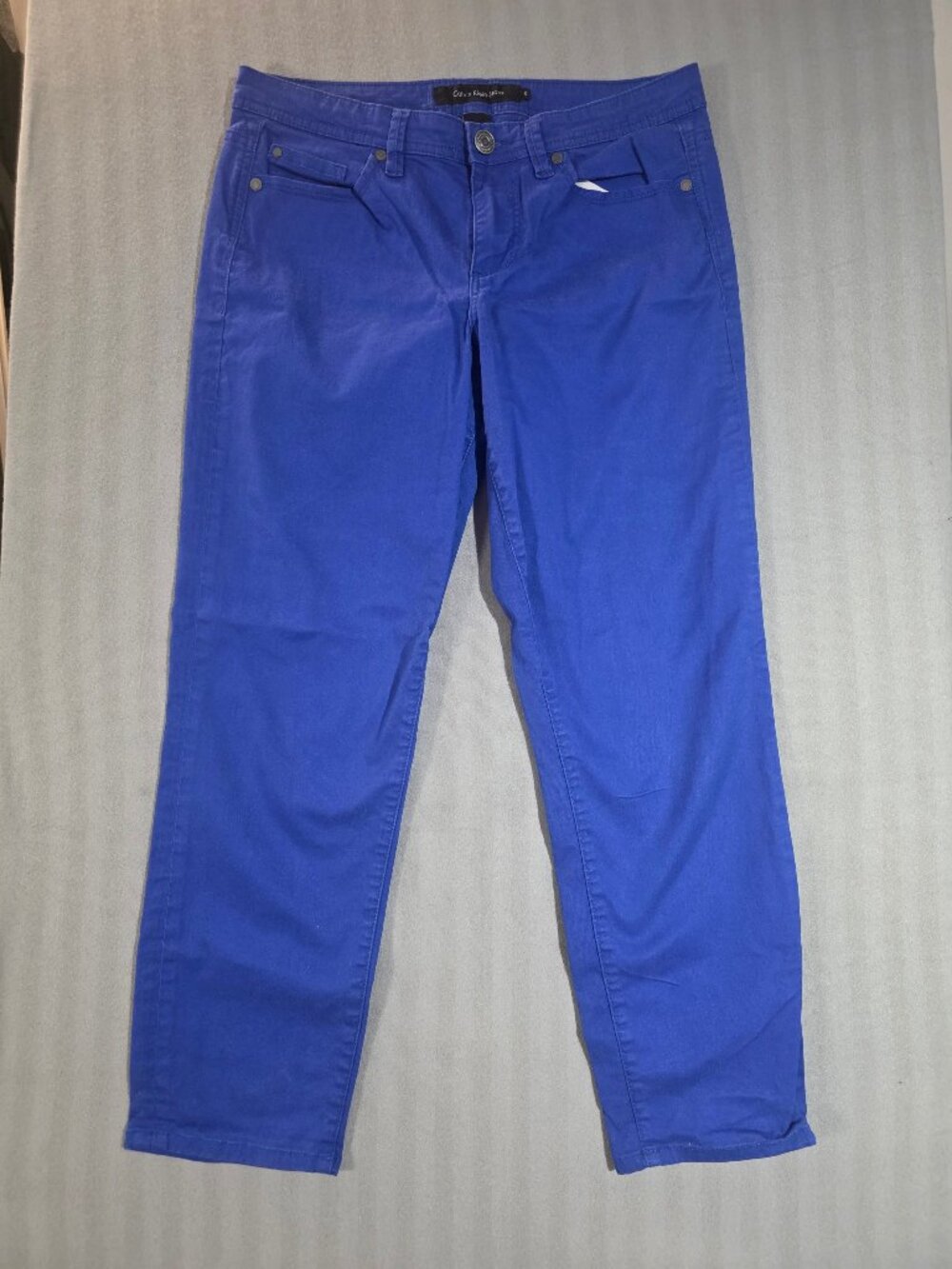 Calvin Klein Jeans Electric Blue Cropped Slim Pants - Size 10